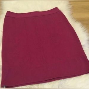 Ann Taylor Pencil Skirt Size 6 Fuchsia Hot Pink